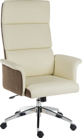 Elegance Gull Wing High Back Leather Look Executive Chair - 6950CRE DD